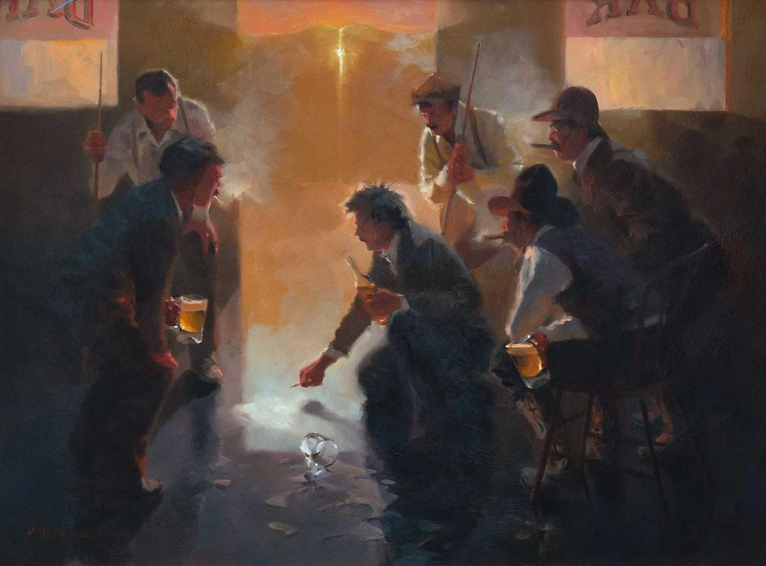 Dan Mieduch (1947 ), The Face on the Barroom Floor Sep 17, 2022