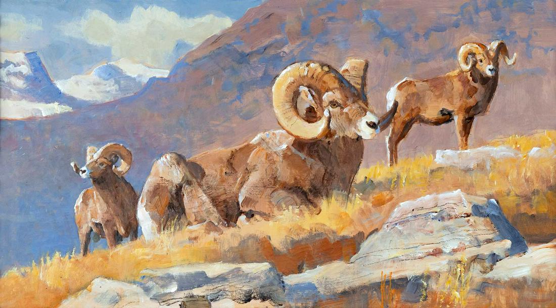 Bob Kuhn (1920-2007), Settlin' In (1 of 3)