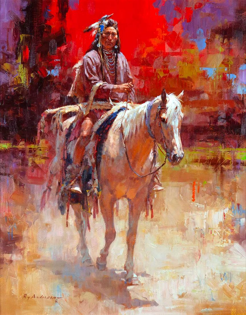 Roy Andersen (1930-2019), Call of the Kingfisher: Roy Andersen (1930-2019), Call of the Kingfisher, oil on canvas, 30 x 24, signed lower left: Roy Andersen CA, Provenance: Private Collection, Arizona