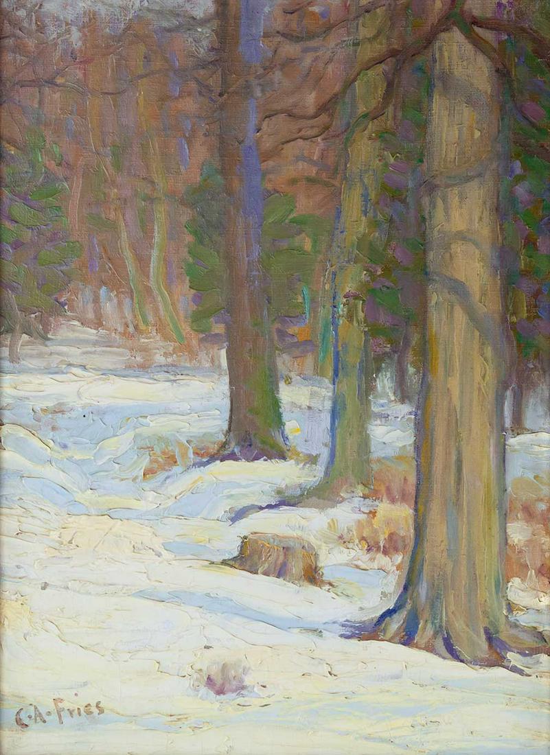 Charles Arthur Fries Untitled (Forest in Snow) (1 of 2)