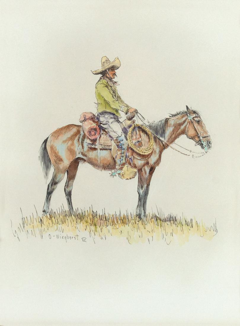 Olaf Wieghorst (1899-1988) Untitled (Vaquero) (1 of 3)
