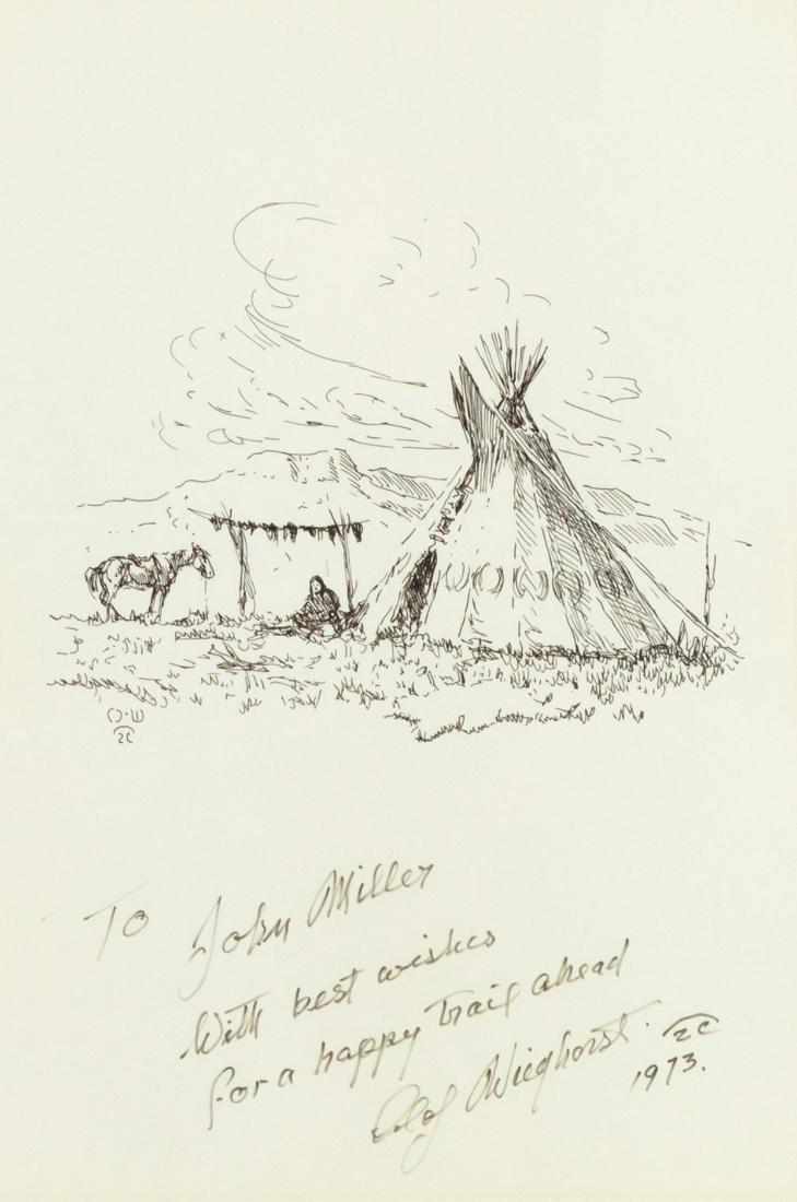Olaf Wieghorst (1899-1988) Untitled (Teepee & Horse) (1 of 3)