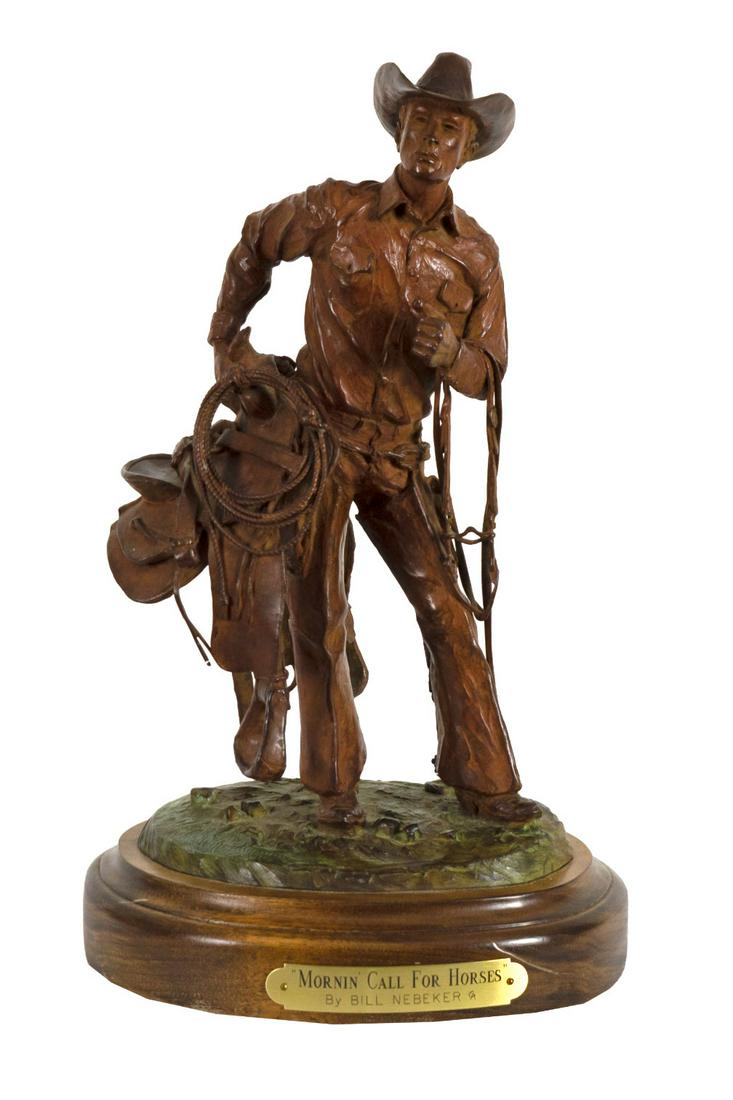 Bill Nebeker (1942-) Mornin' Call for Horses (1 of 2)