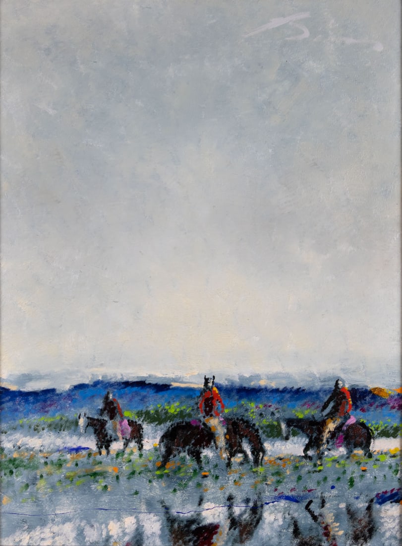 Earl Biss (1947-1998), Three Riders (1 of 3)