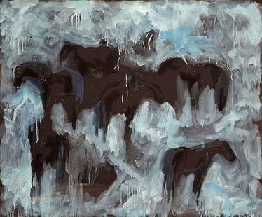 Theodore Waddell (1941-), Ghost Horses Dr. #5: Theodore Waddell (1941-) Ghost Horses Dr. #5 Medium: oil, encaustic and graphite on paper Dimensions: 30 x 36 Framed/base dimensions: 35 1/2 x 41 1/2 x 2 3/4 Signature: signed and dated lower