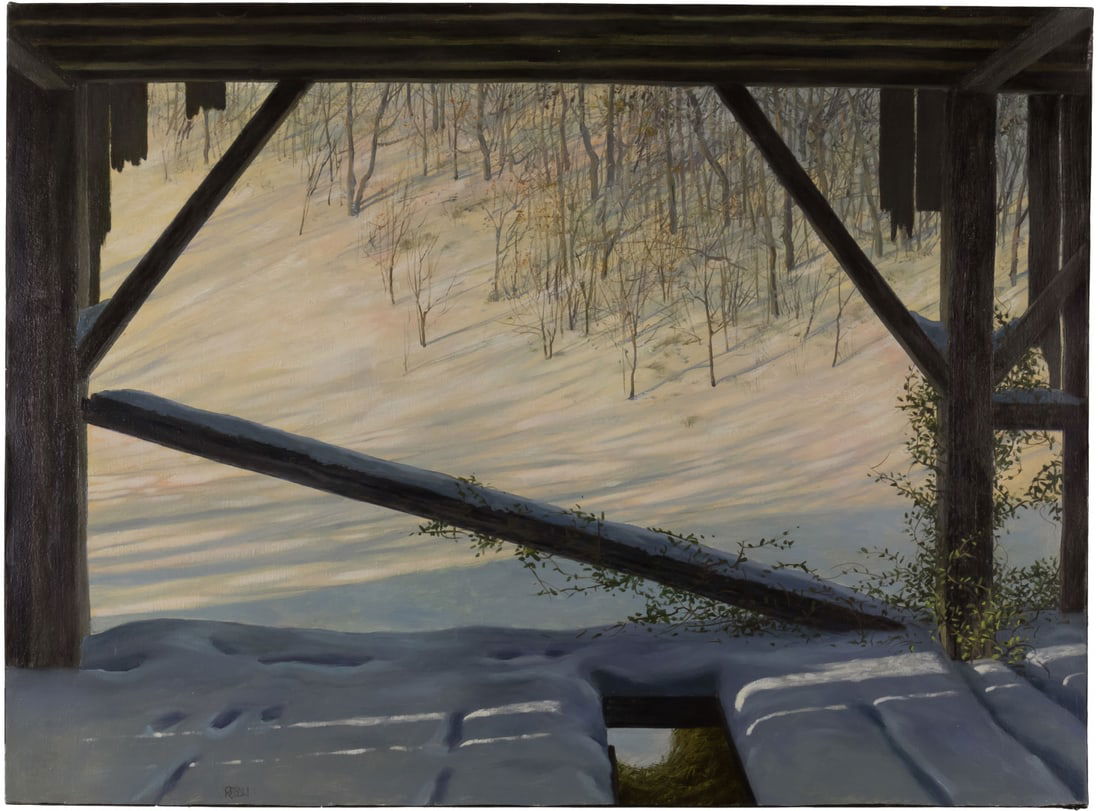 Joseph Reboli (1945-2004), Untitled (Stable in Winter) (1 of 2)