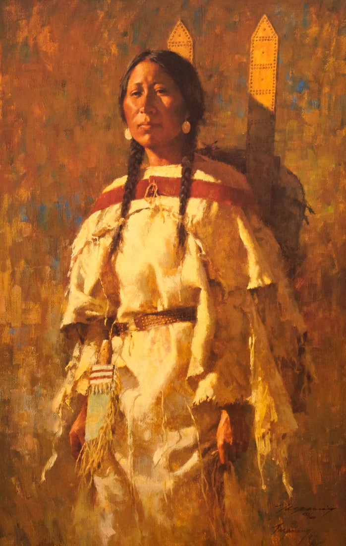 Howard Terpning (1927-), Cheyenne Mother (1 of 3)