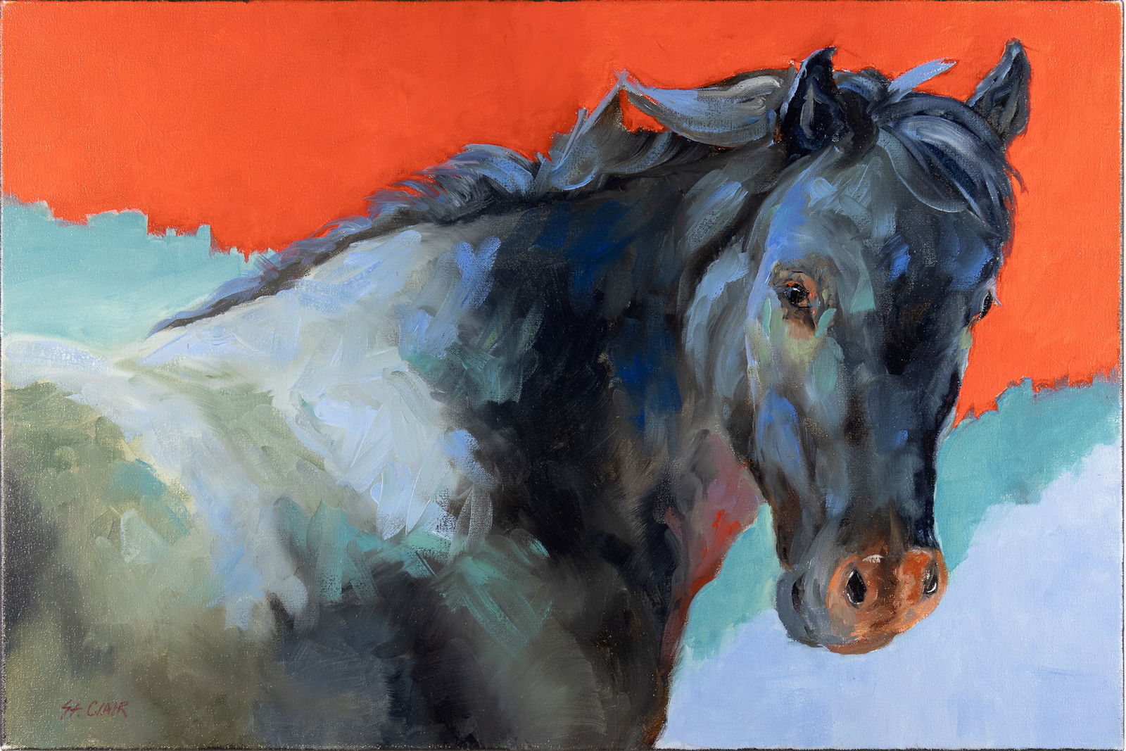 Linda St. Clair (1952-2019), I Ride a Dark Horse (1 of 2)