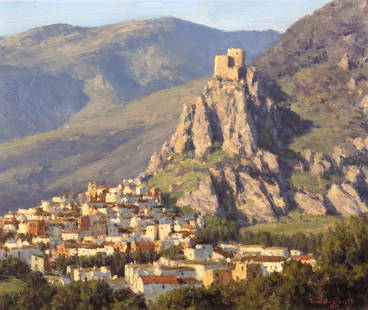 Tucker Smith (1940- ), Albanchez de Úbeda, Spain, 1987: Tucker Smith (1940- ) Albanchez de Úbeda, Spain, 1987 Medium: oil on board Dimensions: 9 5/8 x 11 1/2 Framed Dimensions: 19 1/8 x 23 1/8 x 1 1/2 Signature signed and dated lower right: Tucker Smith 8