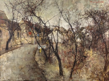 Michel De Gallard (1921-2007), L'Entree du Village