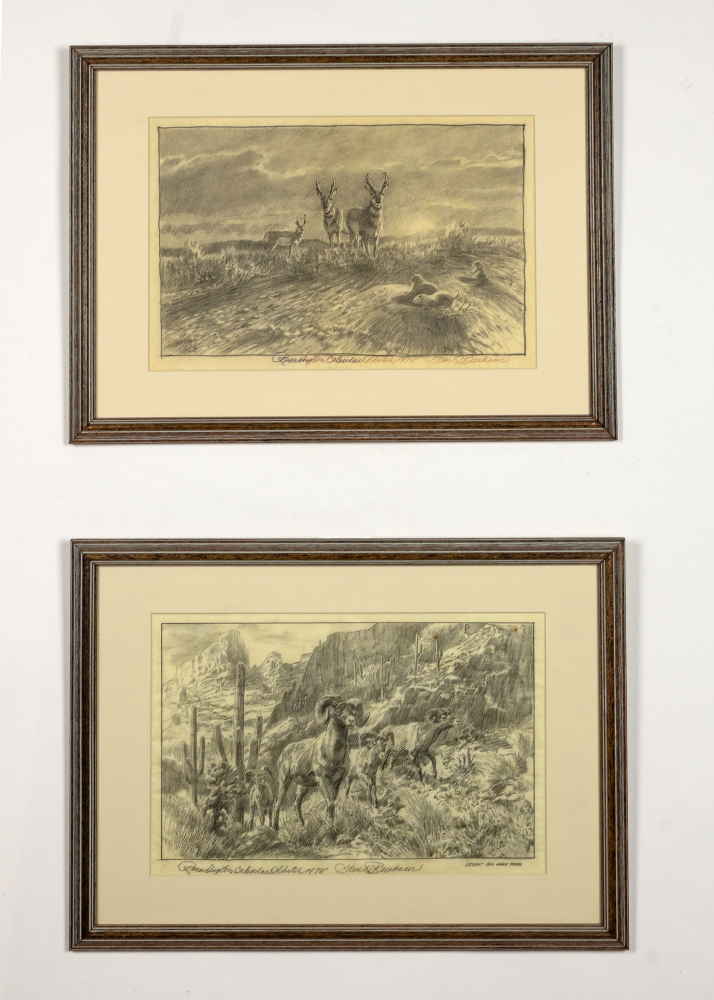 Tom Beecham (1926-2000), Set of Two Remington Calendar Sketches, 1978 (1 of 7)