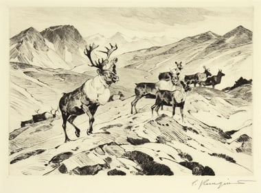 Carl Rungius (1869-1959), Above Timberline