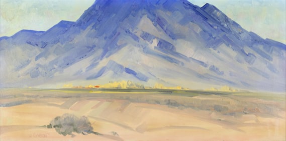 Hugh Cabot (1930-2005), Red Roof on the Baca Flat Ranch