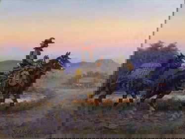 Robert Lindneux (1871-1970), Returning from One of My Last Trips in Montana, 1948, 1948/1958