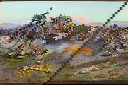 Lu Celia after Charles M. Russell (1864-1926), Camp Cook's Troubles, 1912