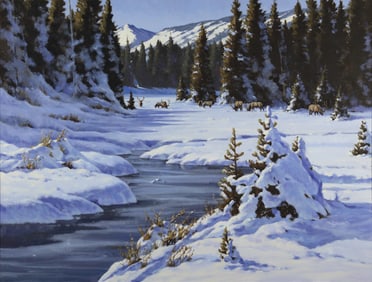 William G. Smith (1948-2023), Wintering Elk
