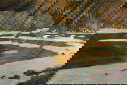 Stephen Elliott (1943-2021), Narrows Park in Winter, 1996