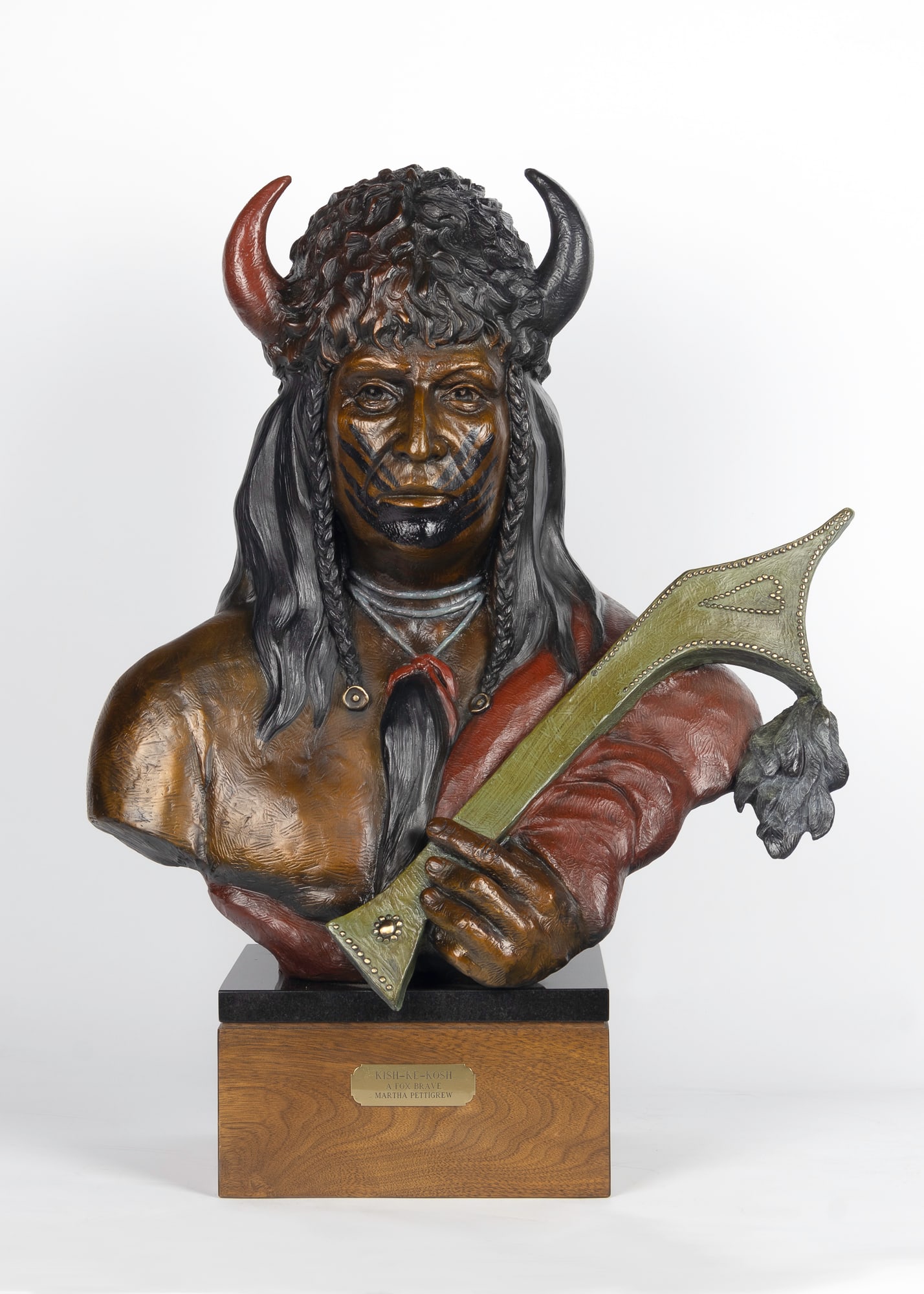 Martha Pettigrew (1950- ), Kish-Ke-Kosh, a Fox Brave, 2002 (1 of 5)