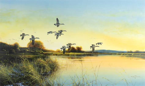 Gregory Messier (1950- ), Geese in Flight
