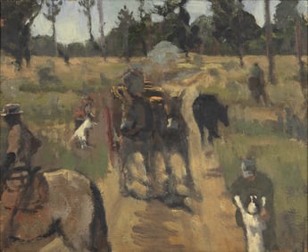 E. M. Saniga (20/21st century), Two Mules (Pinebloom), 2004