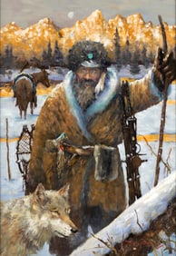 Gregory Sumida (1948- ), Winter Trapper