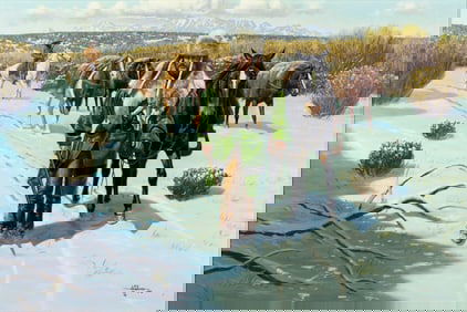 Lee Herring (1940- ), On the Edge of Winter, 1981