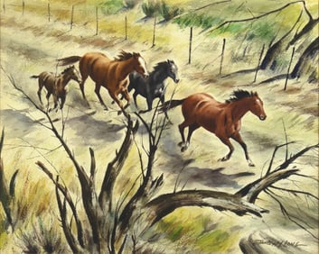 Stanley Long (1892-1972), Wild Horses