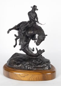 J.B. "Buck" Brumley (1938-2013), Cowboy on Horseback, 1980