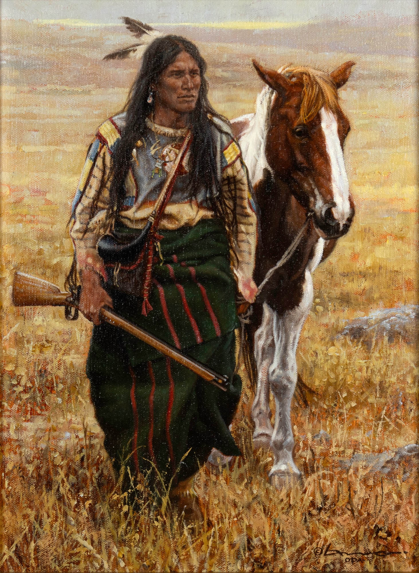 Steven Lang (1960- ), Hunter in the Mist (1 of 3)