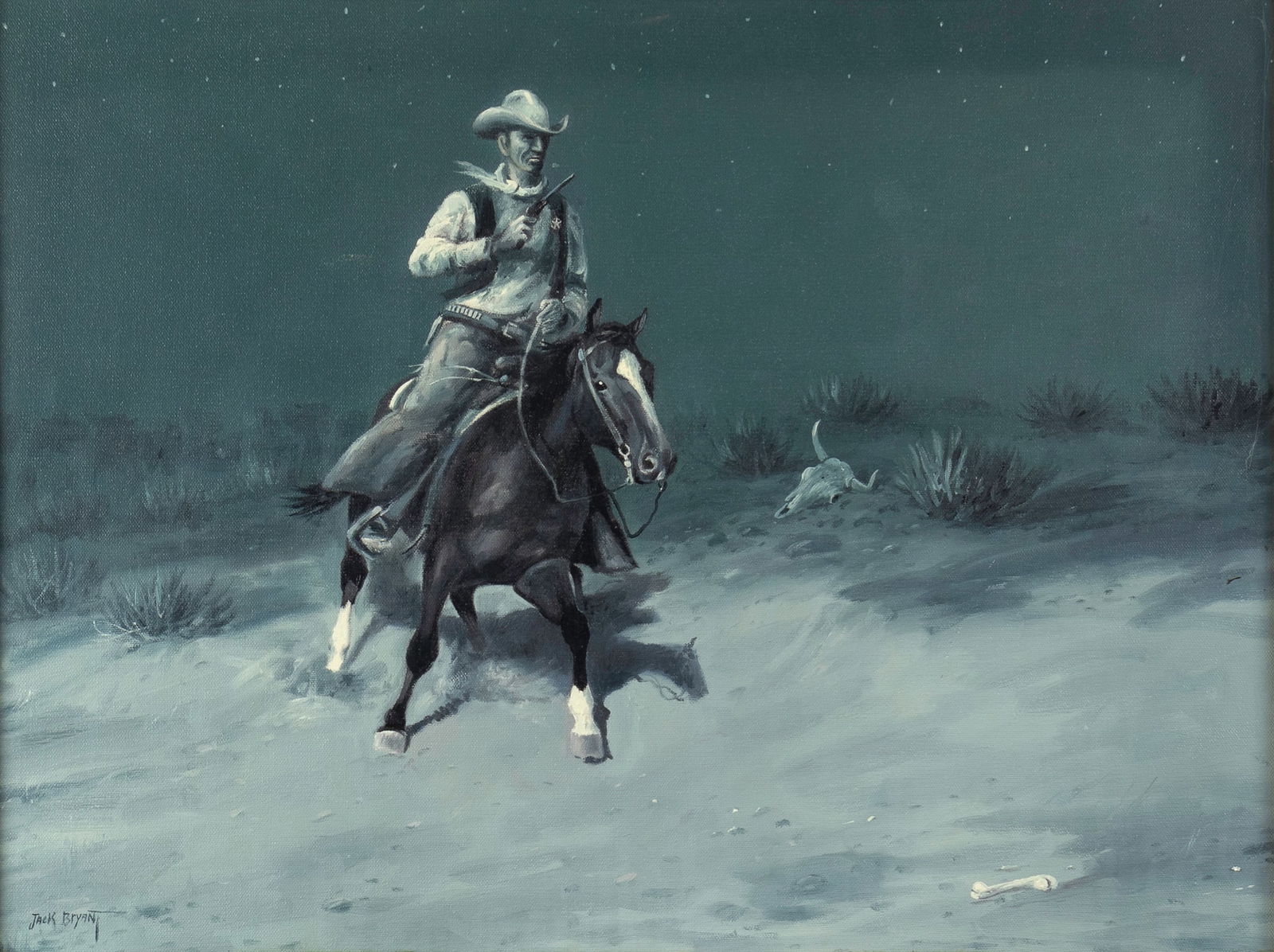 Jack Bryant, Sr. (1929-2012), Night Pursuit (1 of 3)