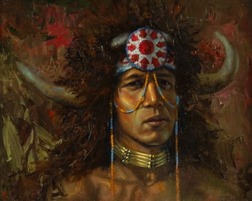 Brent Flory (20th/21st Century): Lakota Warrior