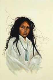 Penni Anne Cross (1939-2016): The Turquoise Necklace, 1975