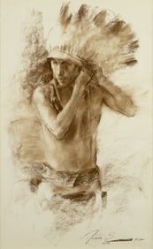Ramon Kelley (1939- ): Sioux Brave, 1981