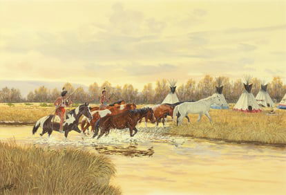 Ron Stewart (1941- ): Bringing in the Ponies