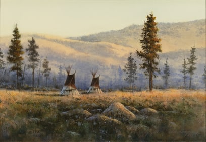 Dick Heichberger (1945- ): Camp in the Bitterroots