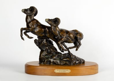 Mike Capser (1952- ): The Run of the Rams, 1988