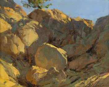 Bill Anton (1957- ): On a Sun Tipped Ledge