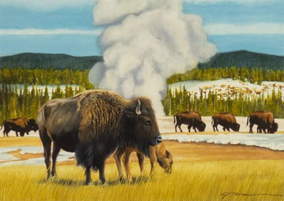 Jim Thomason (20th Century): Spring in Yellowstone