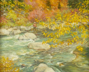Lee Stroncek (1952- ): Autumn in the Canyon, 1995