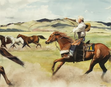 John Fawcett (1952- ): Montana Wrangler, 1993