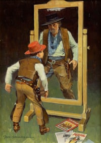 Donald Spaulding (1926-2021): Study for Mirror Image