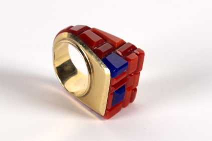 Saunsa Navajo (20th Century): Native American Ring, c. 1970-1980