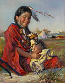 Tai Wei (1944- ): Sioux Indian Girl