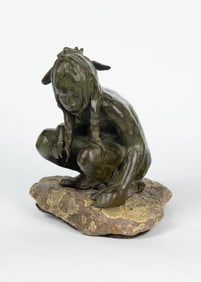 Richard Greeves (1935-2022): Squatting Indian