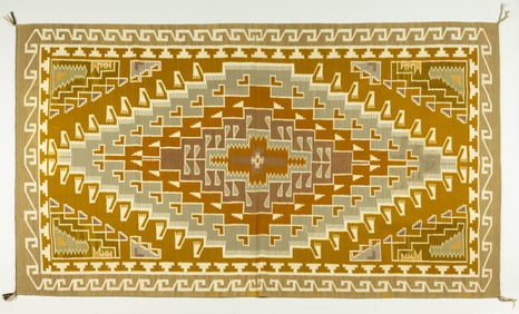 Unknown (20th/21st Century): Burntwater Navajo Rug, c. 1980