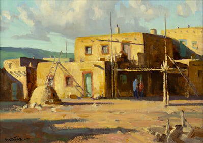 Paul Strisik (1918-1998): Taos Pueblo, 1999