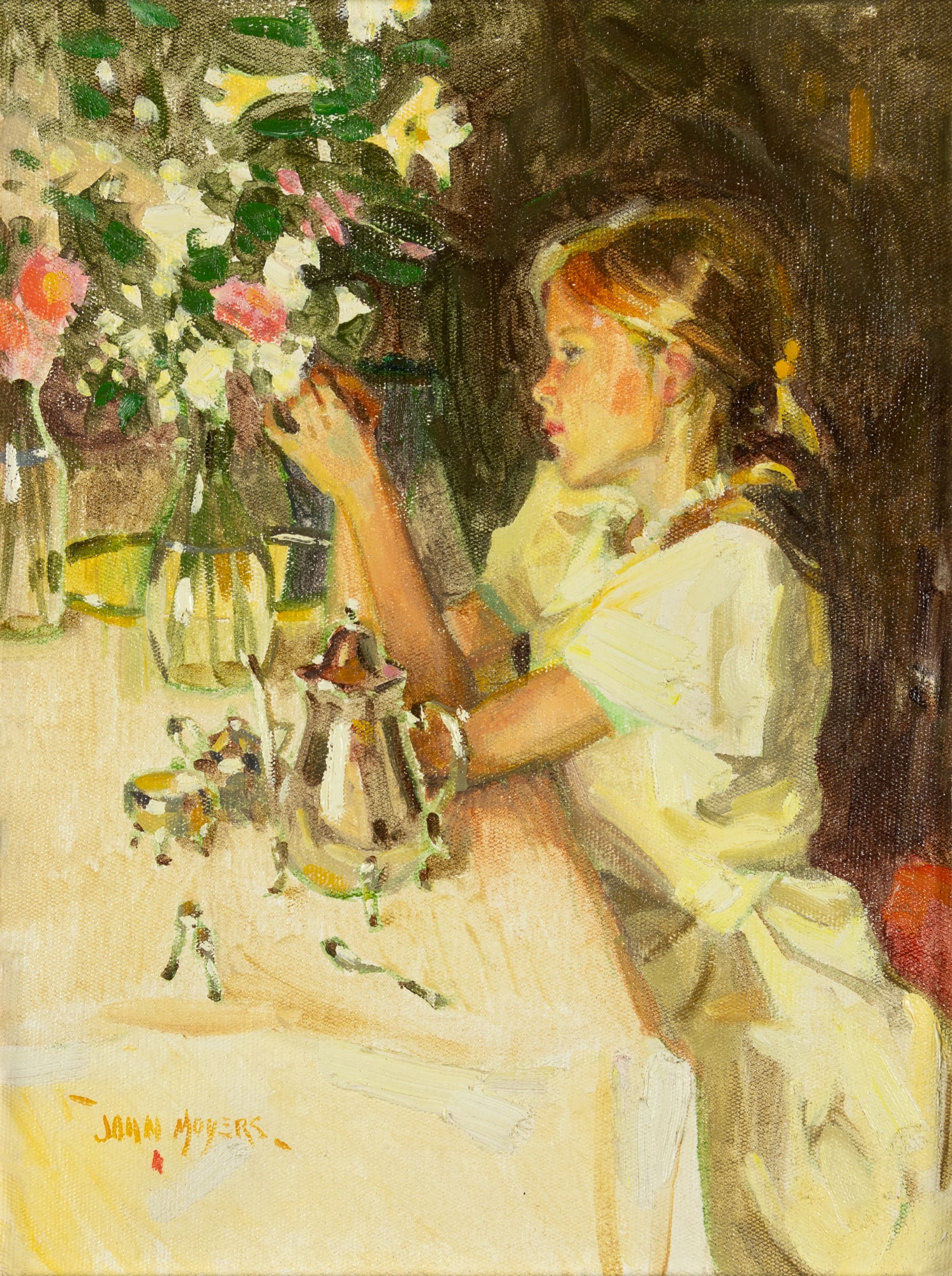 John Moyers (1958- ): Easter Flowers, 1989 (1 of 3)