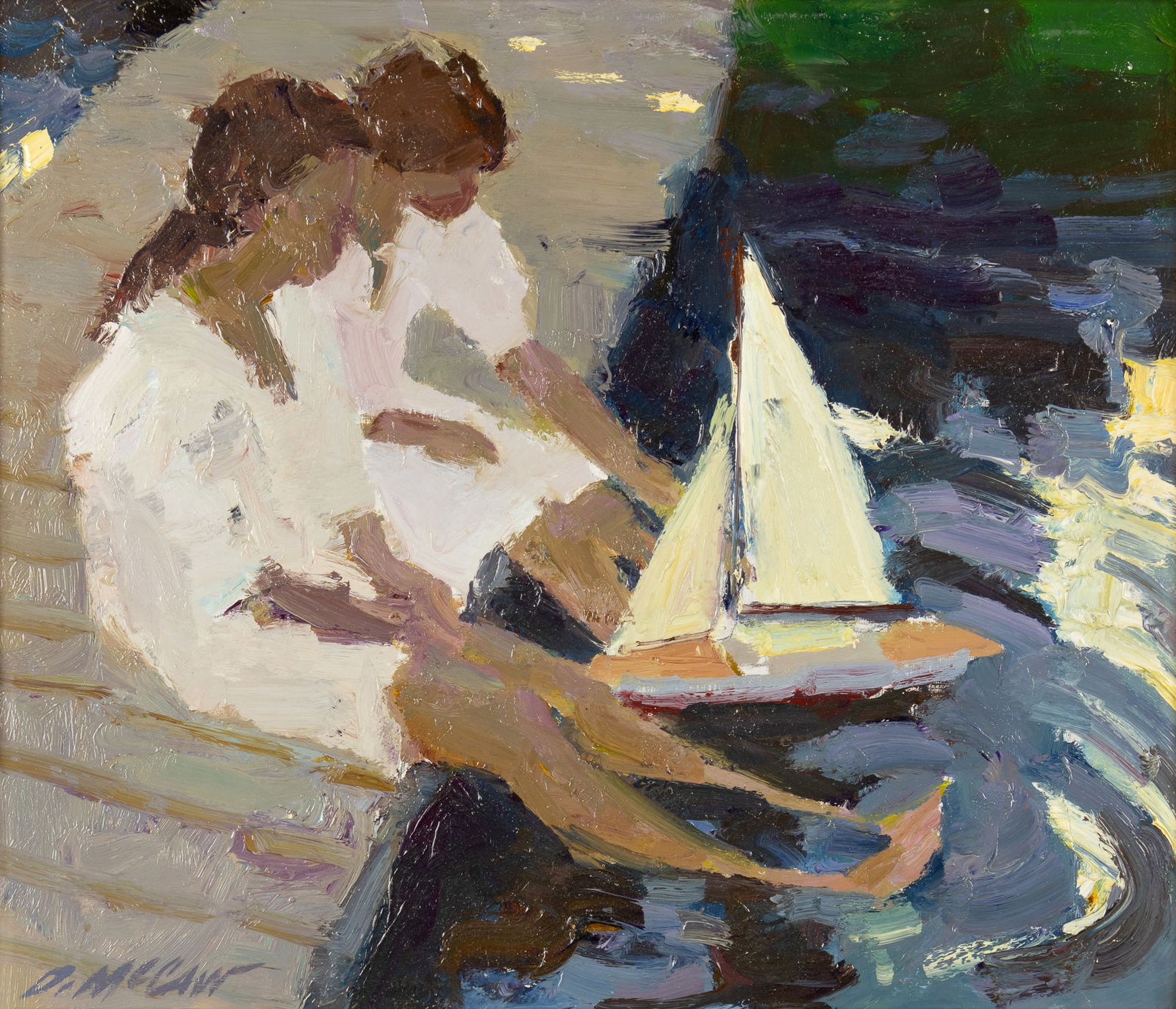 Dan McCaw (1942- ): Evening Sail (1 of 3)