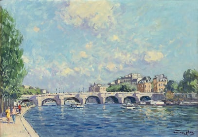 Niek Van der Plas (1954- ): Pont Neuf, Paris