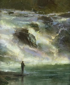 Brent Cotton (1972- ): Lewis Falls, 2008